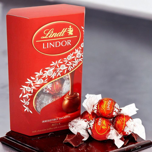 Precio de Fábrica Lindtt LINDOR Caja de Trufas de Chocolate con Leche 200g Chocolates Suizos Premium de Textura Suave y Fundible Paquete de Regalo al por Mayor - Product Image 1