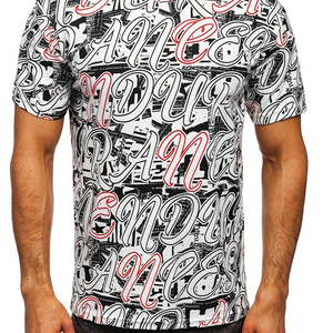 เสื้อยืดผู้ชายโพลีเอสเตอร์ 100% ลายเรียบ แห้งเร็ว สกรีนโลโก้ตามสั่ง แบบซับลิเมชั่น เสื้อยืดลำลองสำหรับผู้ชาย - Product Image 6