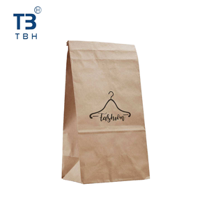 Sac en papier kraft premium 411x254x133mm jetable de marque TBH avec fermeture auto-adhésive pour l'emballage des marchandises des supermarchés - Product Image 2