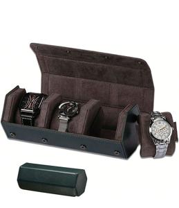 Estuche de Viaje de Lujo para Reloj Individual, de Cuero PU con Forro de Microfibra Premium, Resistente a Impactos, para Hombres y Mujeres - Product Image 3