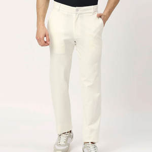 Pantalon de golf performant en tissu extensible avancé, coupe athlétique ajustée et confortable, respirant, léger, avec braguette mi-boutonnée et coupe droite - Product Image 1