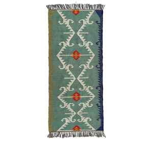 Tapis Kilim en jute et laine tissés à la main, doux, lavables et sûrs, pour salon, chambre et bureau - Product Image 4