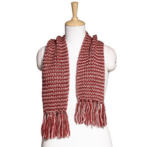 Écharpe tricotée unisexe format voyage - Cache-cou d'hiver compact et chaud - Écharpe portable en tricot côtelé doux avec logo personnalisé - Product Image 1