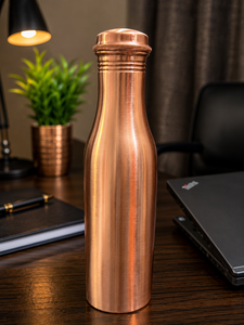 Botella de Agua de Cobre Ecológica de Lujo con Siete Chakras |   Botella de Sanación para Yoga, Meditación y Bienestar, Tamaño y Forma Personalizables - Product Image 6