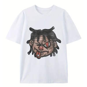 Camisetas de Manga Corta para Hombre, 100% Algodón, Cuello Redondo, Corte Holgado, Transpirables, de Alta Calidad, Personalizables con Serigrafía - Product Image 1