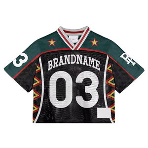 Jersey de Fútbol Americano Personalizado para Hombre, Diseño de Malla Holgado con Cuello en V, para Deportes de Verano - Product Image 1
