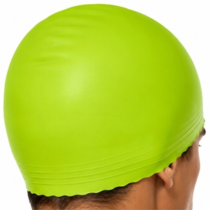 Bonnet de bain unisexe en silicone, ajustement confortable, élastique, imperméable, doux et extensible, service OEM - Product Image 5