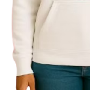 Sudadera con Capucha Blanca Bordada para Mujer, Informal, de Manga Larga, para Uso Diario, Ropa de Calle, Estilo de Vida Cómodo - Product Image 4
