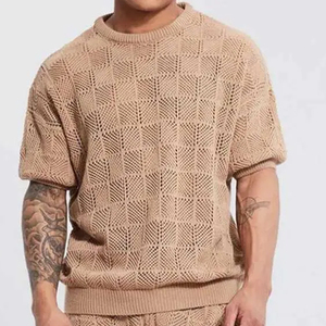 Conjunto de Pantalones Cortos Premium para Hombre con Textura Waffle, Tela de Mezcla de Algodón de 280GSM, Suave y Cómodo, Conjunto Coordinado de Verano, Trajes con Logotipo Personalizado - Product Image 3