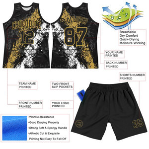 Custom Sublimation Basketball Jersey <b>Men</b> Tropical Leaf Pattern Sleeveless Team Uniform Round Neck Basketball Jersey - Product Image 5