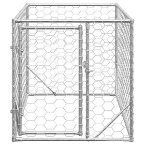 Caseta Resistente para Perros de Exterior, 6.6 x 3.3 x 3.3 pies, Jaula para Mascotas de Acero Galvanizado para Uso en Exteriores - Product Image 3
