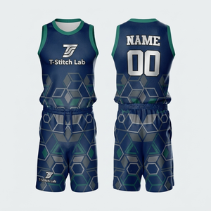 Uniforme de Baloncesto para Hombre, Servicio OEM, 100% Poliéster, Secado Rápido, Sin Mangas, Ropa Deportiva, Estampado Sublimado, Cuello Redondo - Product Image 4