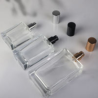 Flacon de parfum en verre vide 30ml 50ml 100ml avec pompe pulvérisatrice, sérigraphie personnalisable, couleur et logo, emballage carton, haute qualité