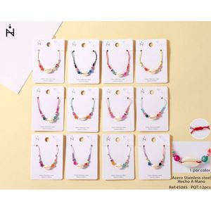 Set di Bracciali con Perline Angelina, 12 Pezzi in Acciaio Inossidabile, Stile Bohémien, Gioielli alla Moda Unisex, Idea Regalo - Product Image 3