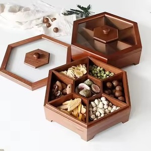 Natural Wooden Masala Box <b>Spice</b> <b>Storage</b> Organizer with Sections for Kitchen Herbs Seasoning and Cooking Essentials - Product Image 1