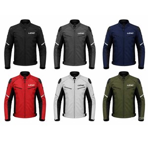 Motorcycle <b>Jacket</b> for <b>Men</b> <b>Summer</b> Zipper Front Cordura Racing Biker Riding Waterproof All-Weather - Product Image 5