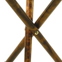 Tabouret pliant en bois avec siège en cuir pour camping, pêche et chasse - Prix de gros
