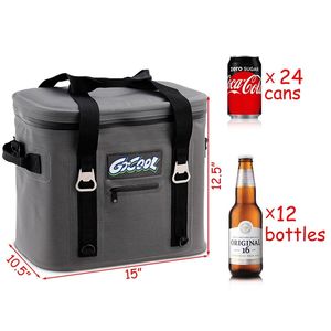 Borsa Termica Impermeabile e Isolante per Picnic, Cibo e Bevande Fredde - Capacità 24 Lattine, Materiale PEVA - Product Image 2