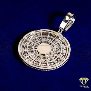 Colgante Hip Hop Personalizado NF para Hombre con Diamantes Moissanite Engastados a Mano y Joyería de Plata 925 - Product Image 2