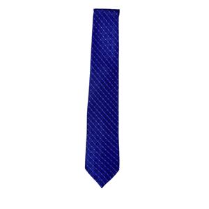 Petite cravate bleue à carreaux pour homme |   Cravate tissée élégante pour occasions formelles et affaires |   Accessoire de mode élégant pour fête de mariage, cadeau élégant et tendance - Product Image 2