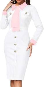 Vestido Polo para Mujer al por Mayor - Colores y Tallas Personalizables - Ropa Femenina de Manga Corta con Ribete en Contraste - Product Image 3