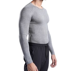 เสื้อคอมเพรสชั่นแขนยาวผู้ชายแบบกำหนดเอง แห้งเร็ว ระบายอากาศได้ดี เหมาะสำหรับออกกำลังกาย ฟิตเนส เทรนนิ่ง ชุดเบสเลเยอร์สำหรับนักกีฬา รับผลิตแบบ OEM - Product Image 3