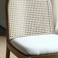 Chaise de salle à manger en rotin fabriquée au Vietnam, en bois de frêne