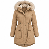 Veste d'hiver pour femmes, veste d'extérieur avec doublure chaude, manteau chaud avec rembourrage en coton, veste de sport décontractée grande taille, vente en gros