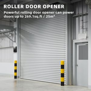 250 N ascensore elettrico apriscatole a rulli 110V Auto Garage rullo porta Kit con 2 telecomandi per Garage e negozi - Product Image 3