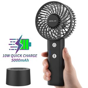 Ventilatori Portatili (ABC) a Batteria Ricaricabile, 3 Livelli di Velocità, 5-20 Ore di Autonomia, Vento Potente, Funzione Power Bank - Product Image 2