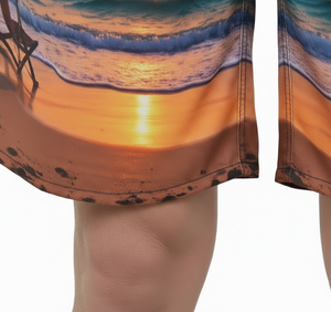 Shorts de Playa para Hombre y Mujer, con Logotipo Personalizado, Transpirables, de Secado Rápido, de Poliéster/Algodón, Sublimación Completa - Product Image 6