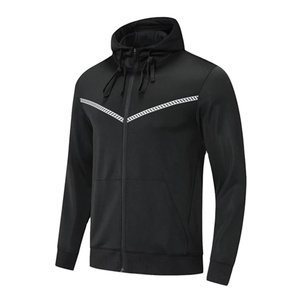 Ensemble de survêtement décontracté d'hiver pour adultes, veste zippée à capuche et pantalon, tenue d'entraînement 100% coton, jogging en plein air, basketball, football - Product Image 6