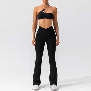 Conjunto de Yoga para Mujer OEM, Leggings Elásticos y Top Corto, Ropa Deportiva - Product Image 3