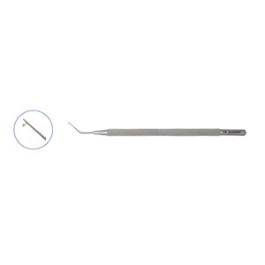 Crochet de manipulation angulaire de 0,3 mm, longueur totale de 12,5 cm, instruments chirurgicaux de haute qualité certifiés CE, lentille manuelle - Product Image 1