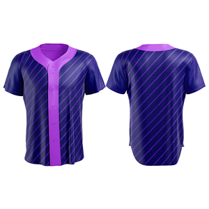 JAMEZ SPORTS Camiseta Deportiva de Béisbol Personalizada, Uniforme Atlético con Cuello en V, Antibacteriana, Cómoda, Transpirable y Ligera - Product Image 1