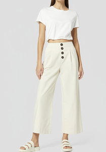 Women's pants Wide leg Vietnam clothing manufacturer OEM ODM Woman <b>Clothes</b> Customized label Customized fabric Wholesale clothing - Product Image 2