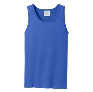 Débardeur de sport bleu personnalisé pour homme – Vente en gros – Maillot de fitness respirant sans manches pour l'entraînement – Maillot de corps musculaire sans manches – Vêtements de sport - Product Image 1