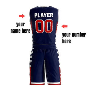 Nouveau maillot de basket-ball d'équipe personnalisé, imprimé réversible, respirant, à séchage rapide, en maille - Product Image 4