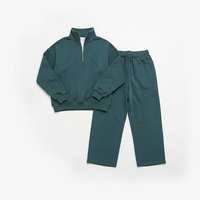 Ensemble de sweat-shirts à col zippé pour homme, couleur unie, 100% coton molletonné, vêtements décontractés, coupe régulière, col montant, manches longues, respirant, avec capuche