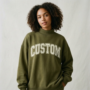 Sudadera Personalizada con Diseño de Letras Universitarias, Fabricante de Ropa Deportiva para Clubes Escolares y Equipos - Product Image 4