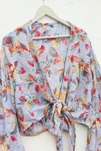 Nouveau Fleetwood mac à manches cloche avec cravate Stevie Nicks Summer Crop Hippie Top pour femme - Product Image 2