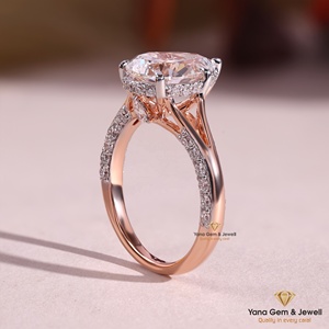 Anillo de Oro Sólido de 14K, Color E, Claridad VVS2, Corte Pera Elegante, Regalo Precioso para Novia, 3.00 Quilates, Diamante Cultivado en Laboratorio con Certificación IGI CVD - Product Image 3