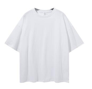 Men's <b>Plain</b> <b>White</b> O-Neck Short Sleeve T-Shirt Regular Fit Casual Cotton Jersey Shirt - Product Image 4