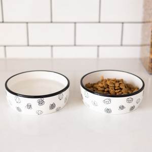 Tazón de Cerámica para Perro Hecho en Fábrica con Construcción Resistente y Duradera, Boca Ancha, Base Estable, Interior Liso, Diseño de Fácil Limpieza - Product Image 1