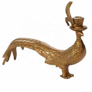 Porte-bougie pieuvre fait main en métal, finition bronze, pour décoration intérieure, Noël, mariage - Product Image 2