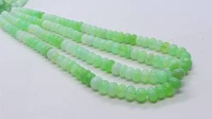 Natural Amazing Green Opal Smooth Rondelle <b>Beads</b> 8-8.5 MM Shaded Opal <b>Beads</b> 16 Inch Green Parrot Opal Smooth Round Balls <b>Beads</b> - Product Image 2
