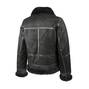 Veste en cuir véritable grande taille de haute qualité pour hommes Veste de luxe chaude pour les motards Vêtements longs avec des caractéristiques légères - Product Image 4