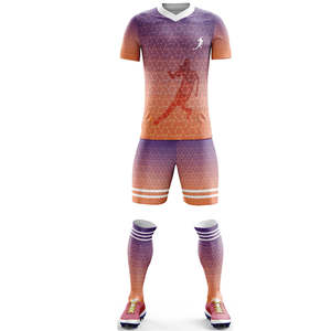 Maillots de football personnalisés en gros, respirants, à manches courtes, avec sublimation, tenues de sport - Product Image 6
