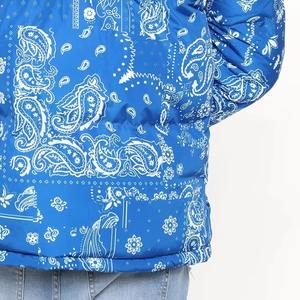 Veste matelassée coupe-vent respirante pour homme, grande taille, automne, décontractée, tricotée, couleur personnalisée, streetwear - Product Image 6