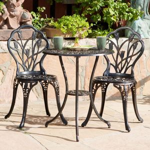 Set Bistrot NASSAU a 3 Pezzi, Elegante Collezione di Arredamento da Giardino - Product Image 4